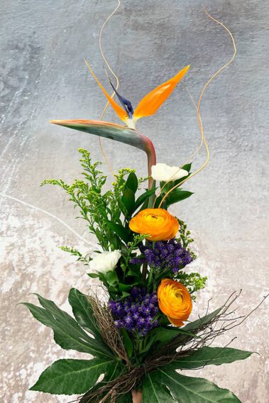 Blumenstrauß mit Strelizie