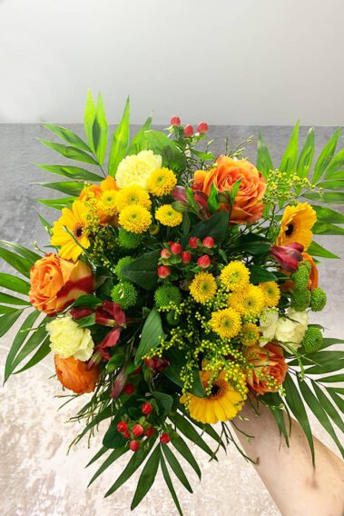 Blumenstrauß gelb orange